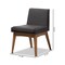Baxton Studio Nexus Walnut Wood Finishing Dark Dining Side Chair, PK2 140-7590 - alternate 3